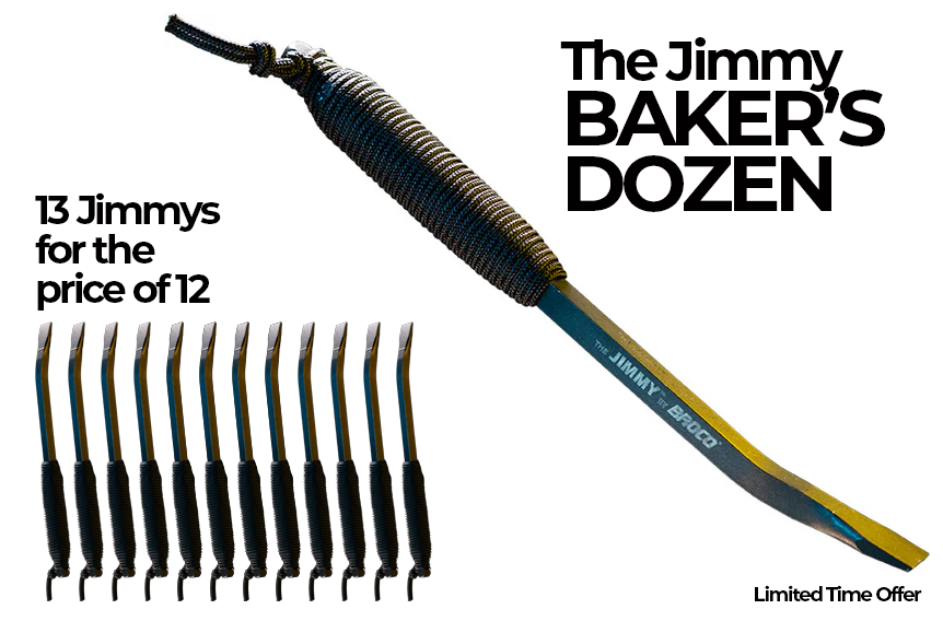‘Jimmy’ Tactical Pry Bar - BAKER'S DOZEN